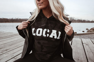 Limited Edition: Local Camo Crop Hoodie
